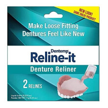 Dentemp Reline -It Denture Reliner, 2 Count (Pack of 1)