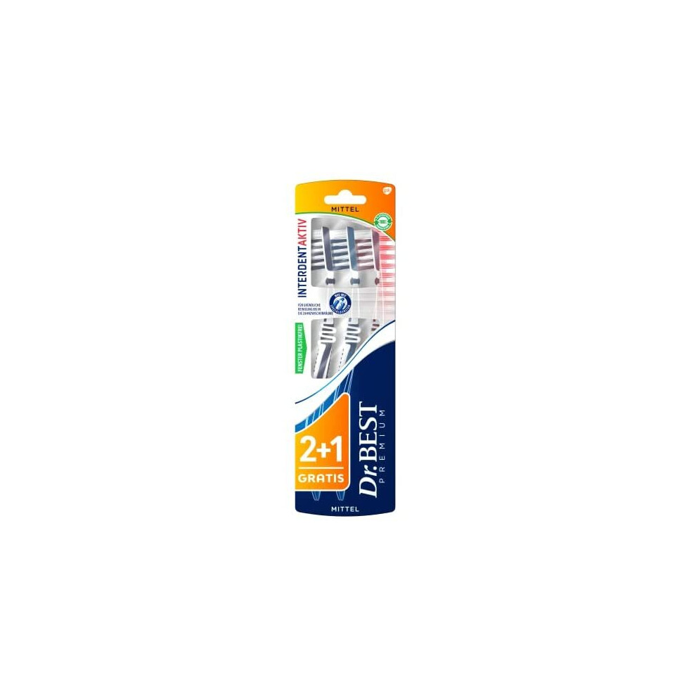 Dr. Best Interdent Active Medium For Thorough Cleaning Between Teeth With Special Bristles, 58 G