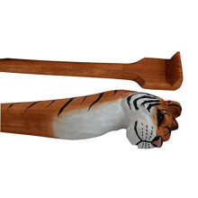 Back Scratcher Tiger Handcrafted Wooden Backscratcher for Men Women Any Age (Tiger)