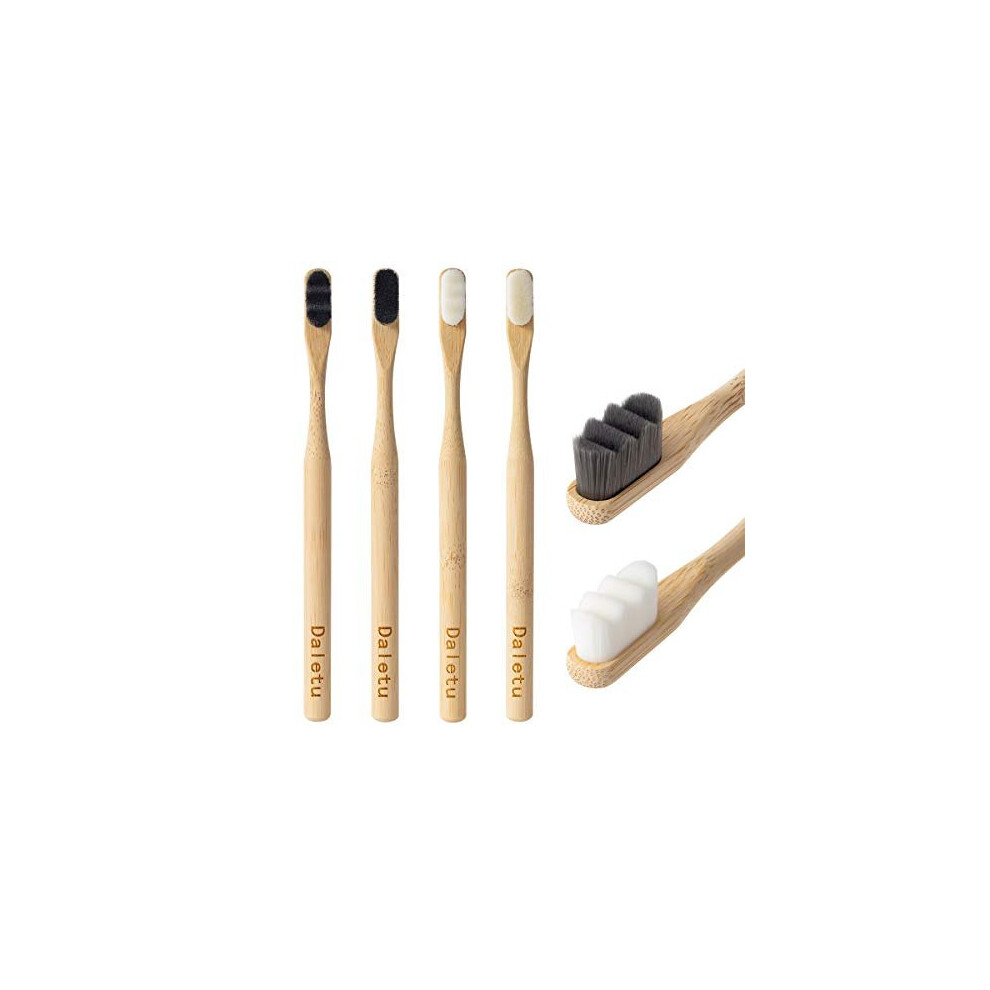 Daletu Toothbrush, Bamboo Toothbrush Soft Bristle Adult, 20000 Bristle Toothbrush Bamboo, Extra Soft Toothbrush For Sensitive Teeth Gums, Eco Fri