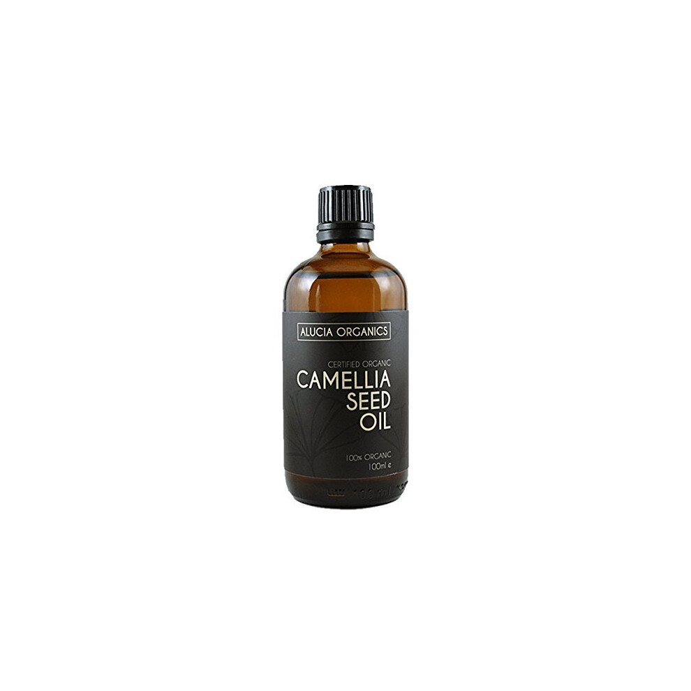 Alucia Organics Certified Organic Camellia Seed Oil 100Ml - Pure, Natural, Cold Pressed, Certified Organic, Vegan, Cruelty Free, For Skin, Face,