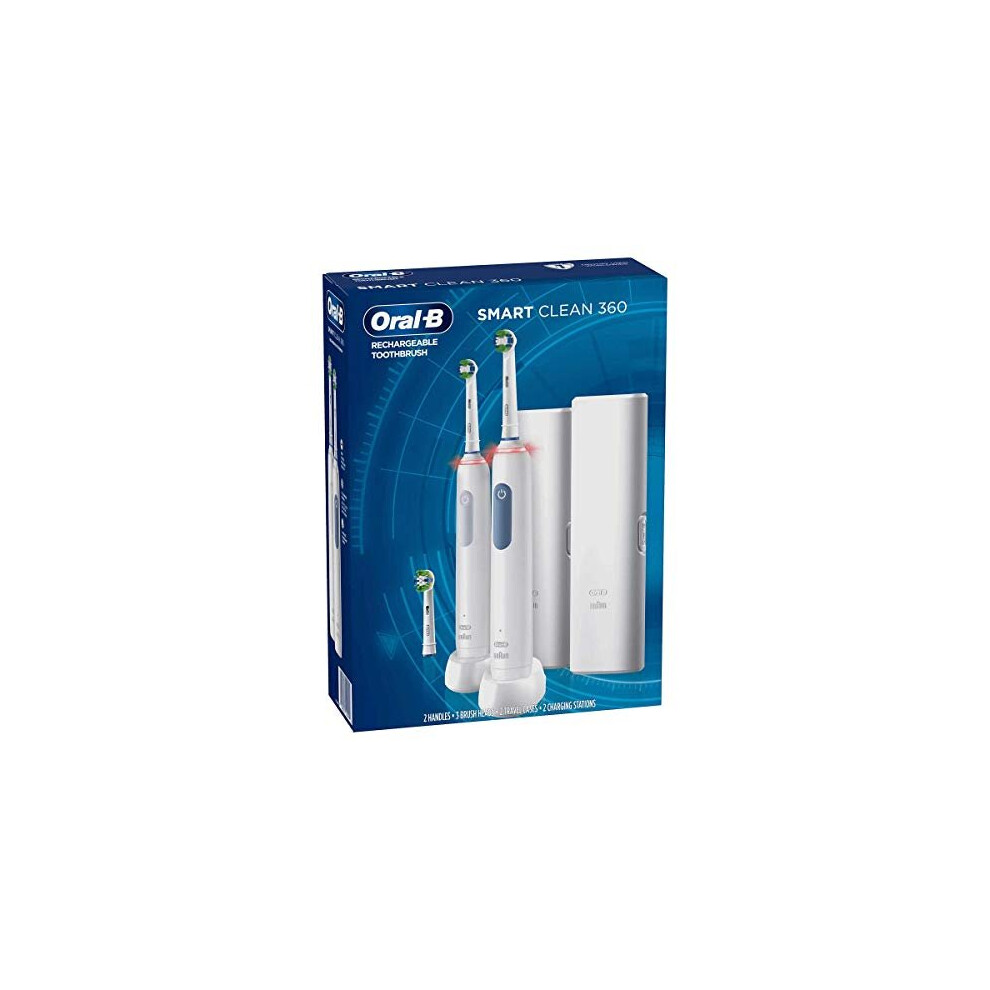 Oral-B Smart Clean 360 Rechargeable Toothbrushes, 2 Pack