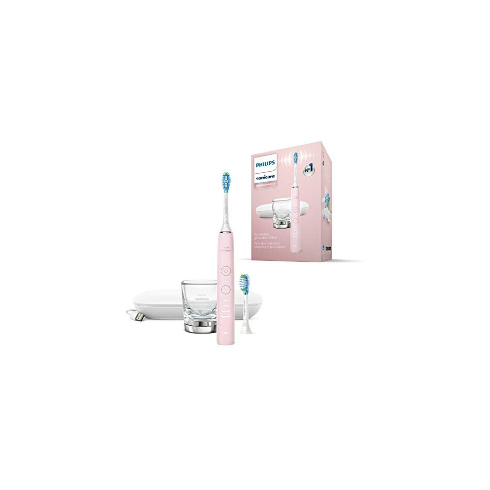 Philips Sonicare DiamondClean 9000 Sonic Electric Toothbrush with app HX9911/29, Pink