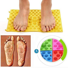 Yobeyi Foot Massage Acupressure Mat Game Foot Reflexology Walking Toe Plate Massage Pad Bathroom Mat Yoga Mat Sports Mat 2 PCS