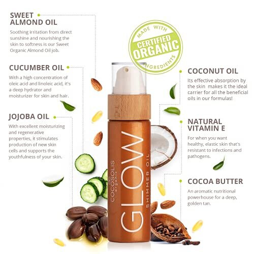 COCOSOLIS GLOW Shimmer Oil 110 ml illuminate, hydrate 1