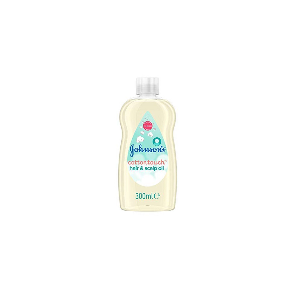 JOHNSON'S Baby Cottontouch Hair & Scalp Oil Multipack 300ml  Clinically Proven Suitable for Newborn Skin - Loosens Dry Flakes Caused by Cradle C
