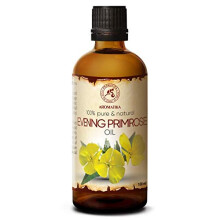 Evening Primrose Oil 100ml - Oenothera Biennis Oil - 100% Pure Best Natural Moisturizer - Great Benefits for Skin - Hair - Face - Body - uses Age