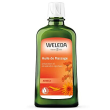 WELEDA Organic Arnica Massage Oil 200 ml - Nourishing Natural Cosmetics Body Oil for Tension and Cramps of The Muscles. Ideal for Before and Afte