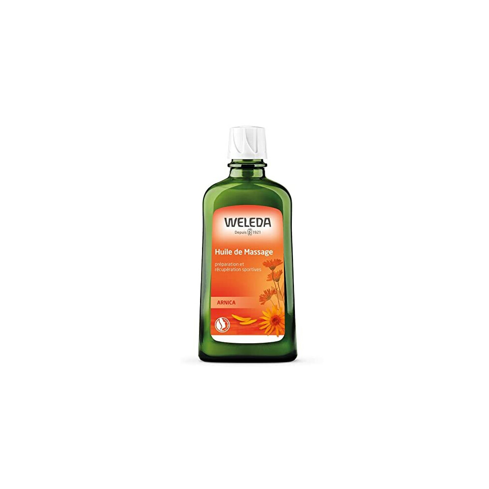 WELEDA Organic Arnica Massage Oil 200 ml - Nourishing Natural Cosmetics Body Oil for Tension and Cramps of The Muscles. Ideal for Before and Afte