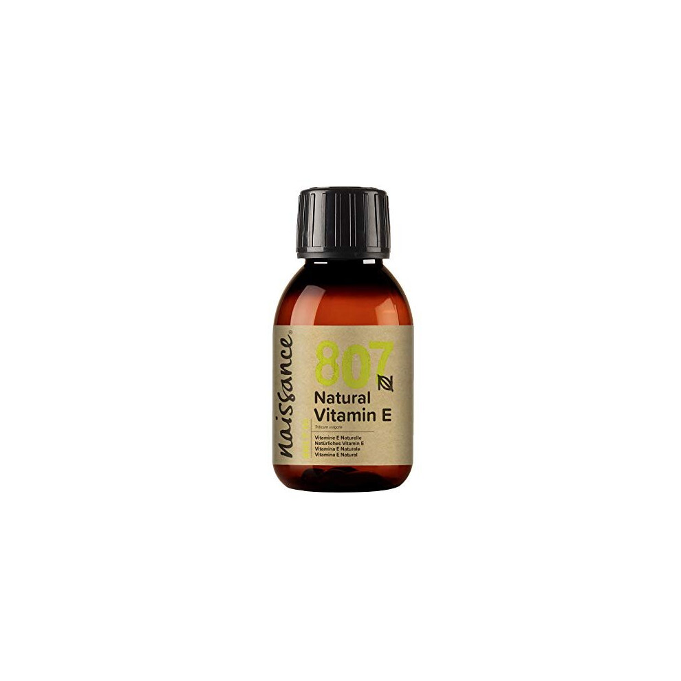 Naissance Vitamin E Oil (No.807) 100Ml - Natural, Vegan, Cruelty Free, Hexane Free, No Gmo