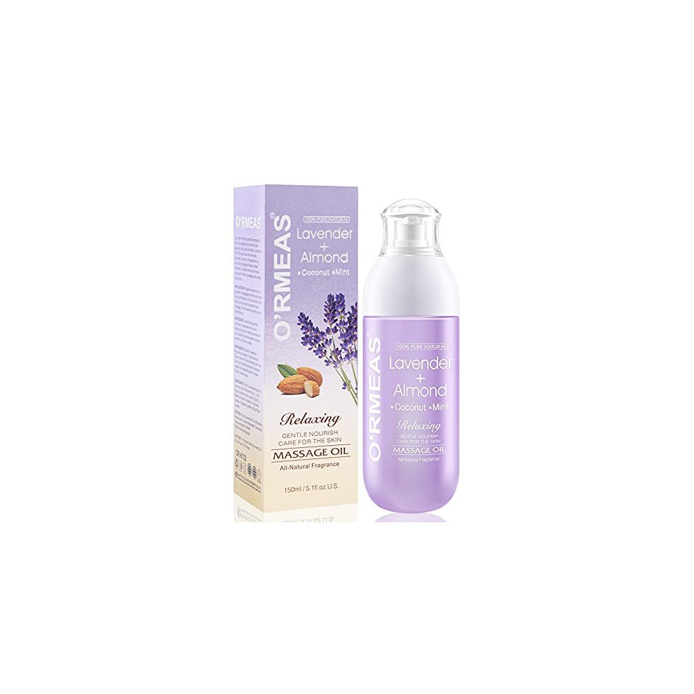 O'rmeas Lavender Massage Oil For Warming, Relaxing, Joint Pain Relief Sensual Massage Oil Almond Peppermint And Coconut Massage Oils For Massage Therapy