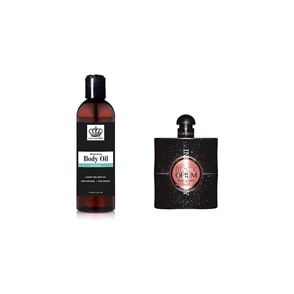 Inspired Body Oil, Quick Drying, Firming, Stretch Marks, Moisturiser, Massage, Aromatherapy, smells amazing by Jax of London 200ml (Oriental)