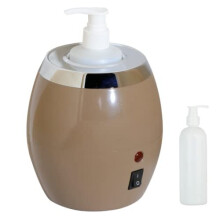 Electric Oil Warmer for Massage Oils: Heater with Single 250ml Plastic Pump Bottle - Relaxing + Warm Accessory for Treatment - Soothing Relaxing