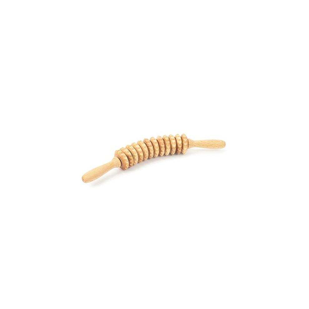 Tuuli Accessoires Rouleau de Massage Anti Cellulite Outil de Massage Cuisses Madérothérapie Bois