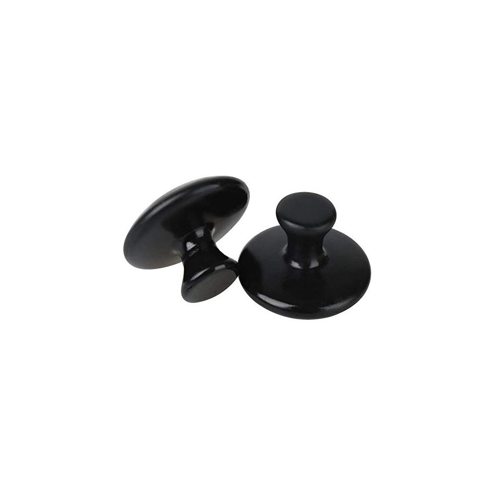 Ancllo 2Pcs Hot Stones Mushroom Shaped Massage Stones Warmer Natural Hot Stones Tools For Body Face For Essential Massage Spa Massage Therapy Bla