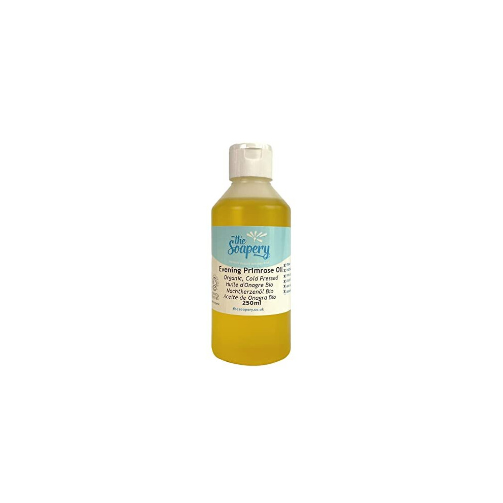Thesoapery Golden Evening Primrose Oil 250Ml - Certified Organic Cold Pressed 100% Pure