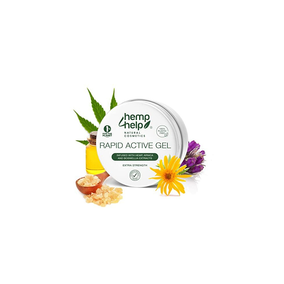 Hemp Help Hemp Cosmetic Hemp Relief Joint & Muscle Gel - High Strength Hemp, Arnica, Boswellia, Menthol ?? Rich In Natural Extracts.relieves And Soothe Inflammation, Mus