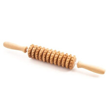 Tuuli Accessories Wooden Anti Cellulite Massage Flexi Massager Roller with Handle Maderotherapy Wood 40 cm