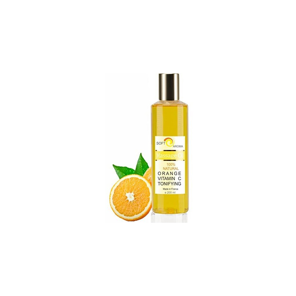 Bleu & Marine Bretania Orange 100 % Natural And Vitamin C Body Massage Soft Aroma Oil 200 Ml Natural Sensual Grapeseed Oil Body Massage Soft Relaxing Aroma Oil