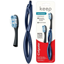 Colgate Keep Manual Toothbrush Whitening Starter Kit - Navy