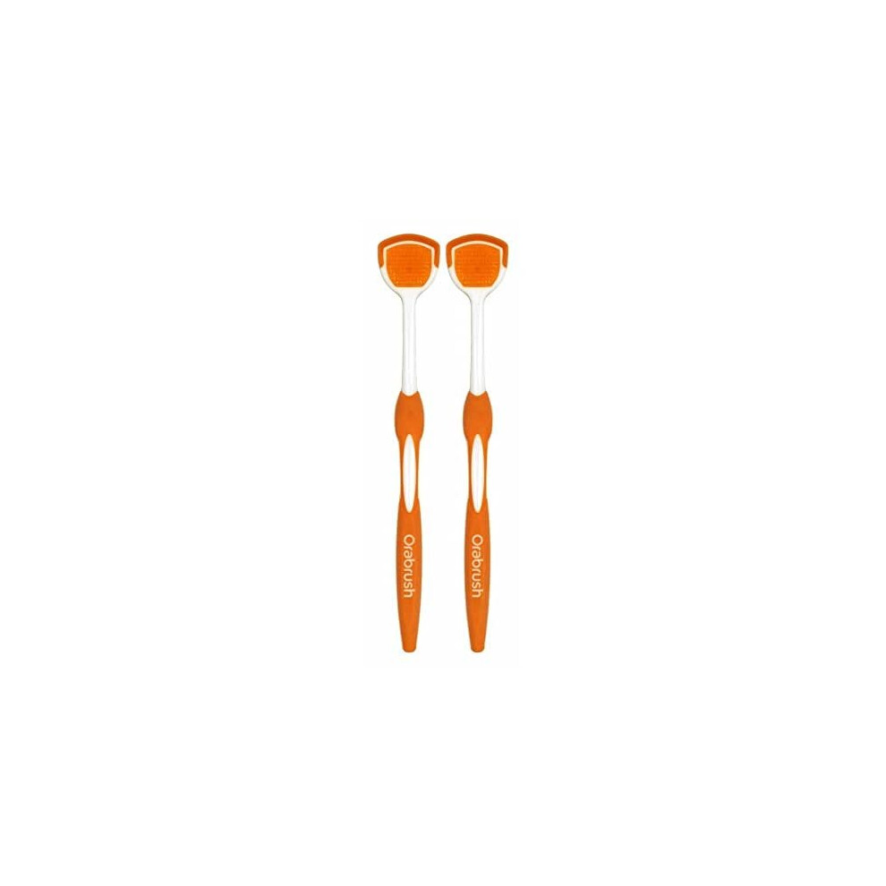 Orabrush Tongue Cleaner Helps Fight Bad Breath, 2 Pack