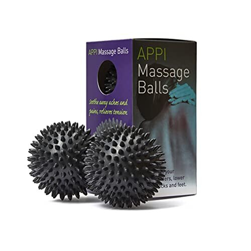 APPI Massage Balls (Firm) 2 x 9cm Latex Free Spikey Balls on OnBuy