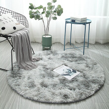 (grey, 80*80cm) Large Circle Round Rug Circular Carpet Soft Fur Fluffy Sheepskin Floor Home Mat!