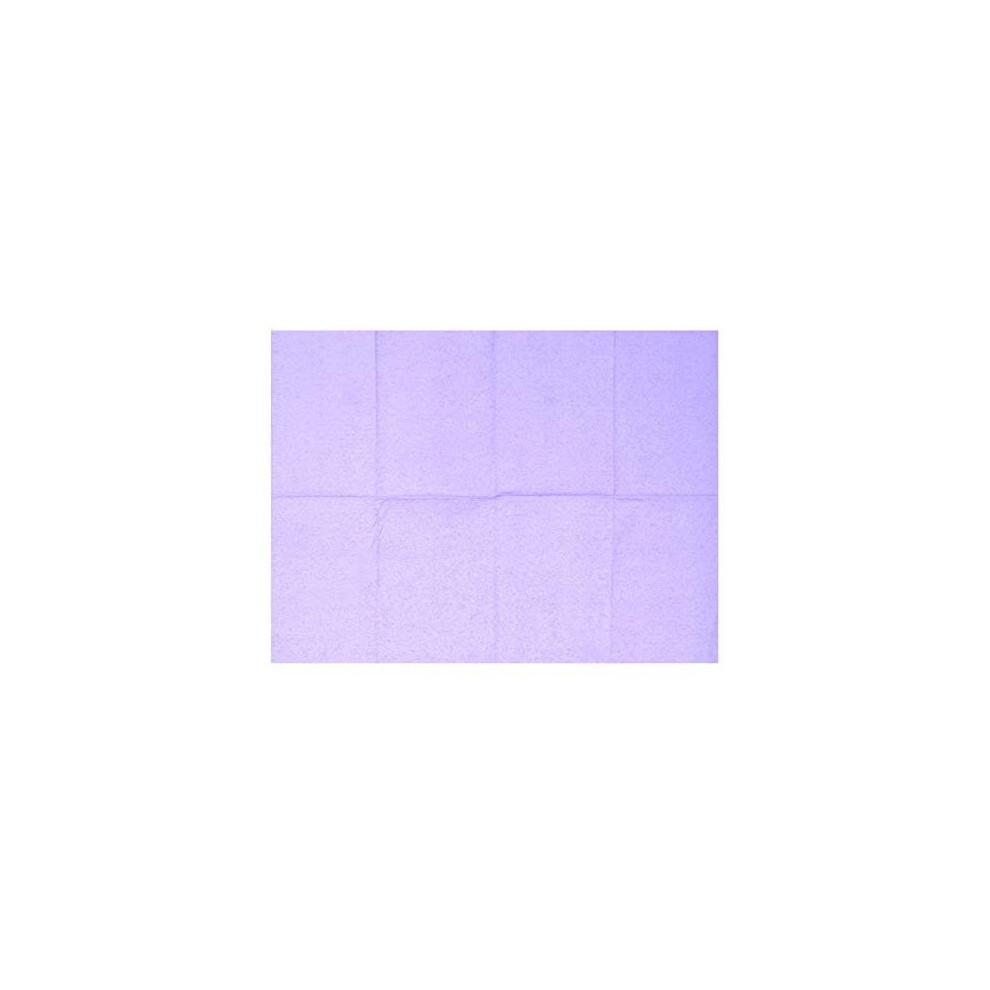 Healifty Purple 125Pcs Dental Bibs Disposable Waterproof Patient Bibs Dental Scarf Towel For Dentist Clinic Use (Purple)