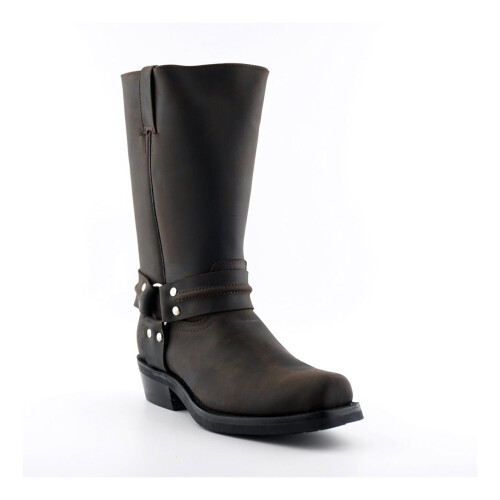 (43) Grinders Renegade Hi Brown Unisex Leather Boots 2