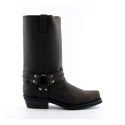 (43) Grinders Renegade Hi Brown Unisex Leather Boots