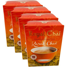(Pack of 4) Royal Chai Karak Chai Unsweetened 180g