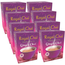 (Pack of 8) Royal Chai Ginger Unsweetened 180g