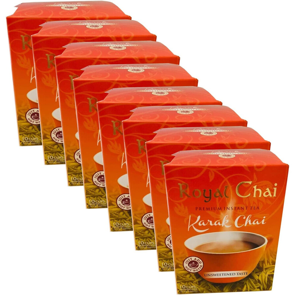 Royal Chai (Pack Of 8) Karak Chai Unsweetened 180G