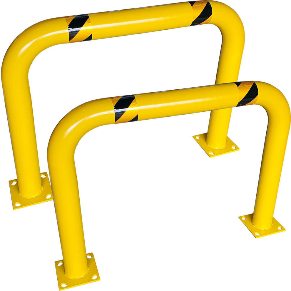 2 PACK 1300mm Anti-Collision Guard -Car Park / Warehouse Racking Safety Barrier