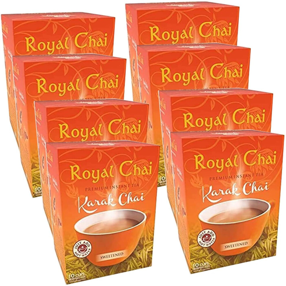 (Pack of 8	) Royal Chai Karak Chai Sweetened 200g