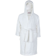 (7-8 Years) Girls 100% Cotton Soft Terry Hooded Bathrobe 2-13