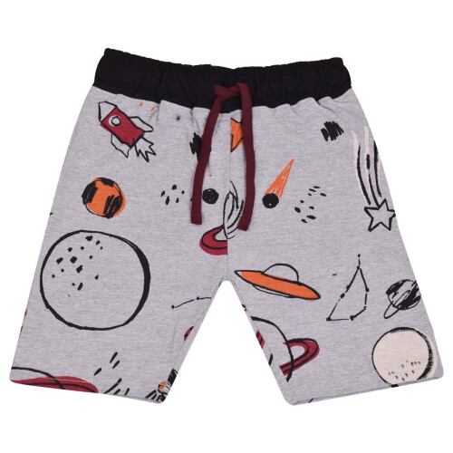 (9-10 Years) Boys Rocket Spaceship Blast Off Grey Pyjamas 2