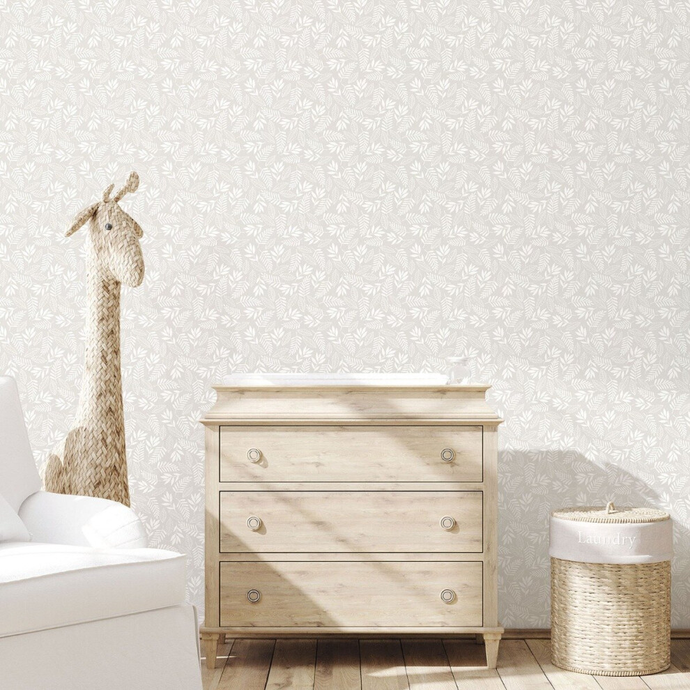 Tiny Tots 2 Koala Leaf Wallpaper Greige Galerie G78380 5055430083807