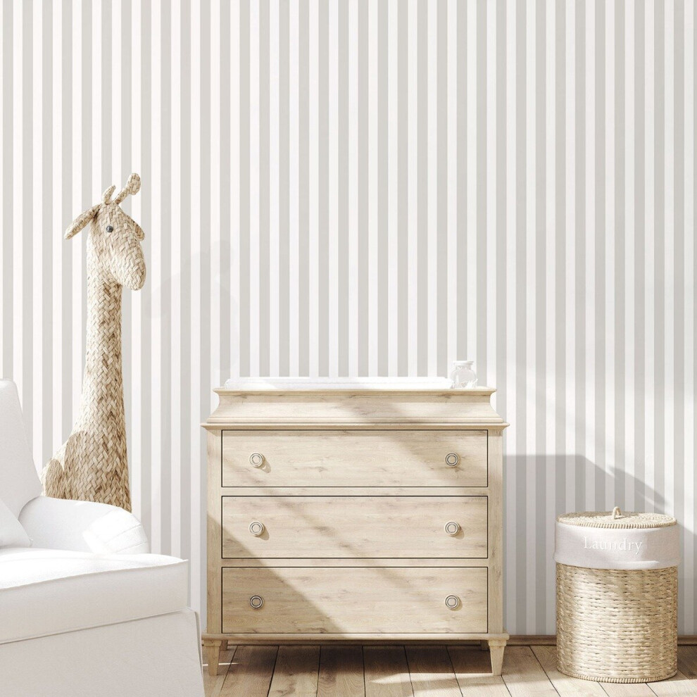 Tiny Tots 2 Regency Stripe Wallpaper Beige Galerie G78398 5055430083982