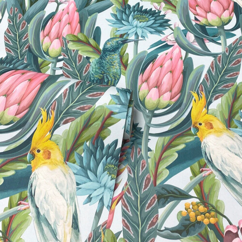 Arthouse Rainforest Escape Wallpaper Green / Pink Arthouse 297905 1