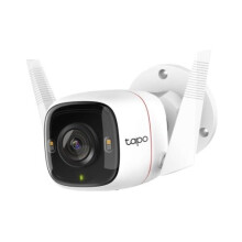 TP-LINK (TAPO C320WS) Outdoor Security Wi-Fi Camera, Wired/Wireless, Ultra HD, Night Vision, Motion Detection, Alarms, 2-way Audio, Voice Control, SD