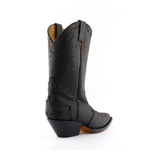 (41) Grinders Arizona HI Unisex Leather Brown Boots 2