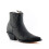 (44) Grinders Black Mustang Slip On Cowboy Ankle Boot 6