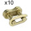 Chain Split Link Gold 6mm x 10 Mini Moto 3