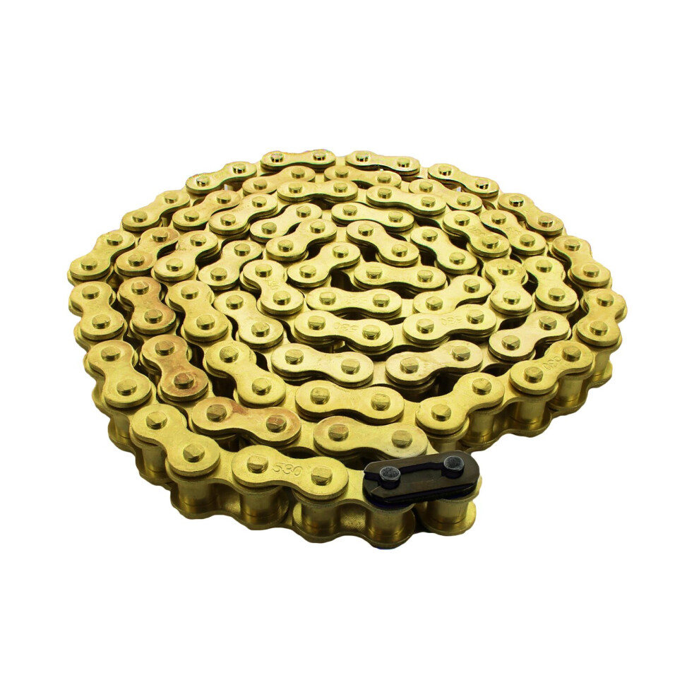 Drive Chain Gold 520 110 Links + 1 Split Link