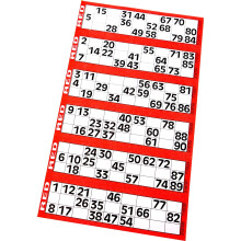 Thomas & Anca Club Supplies 600 Bingo Tickets - Pad of Red 6 to View Flyers