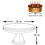 White Plastic Traditional Desserts Cake Stand Plate Display 3