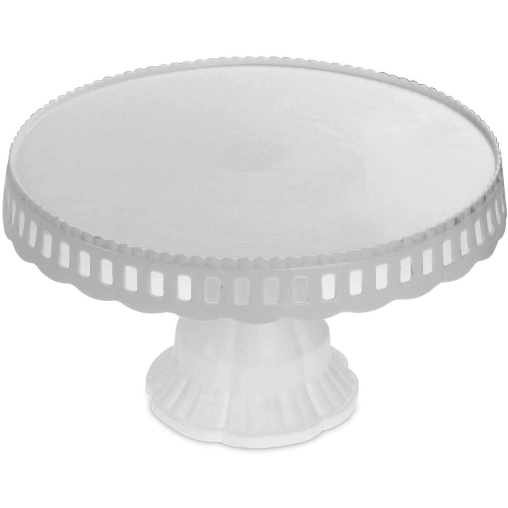 White Plastic Traditional Desserts Cake Stand Plate Display