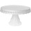 White Plastic Traditional Desserts Cake Stand Plate Display 2