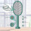 lynker 2 σε 1 LED ηλεκτρική μύγα Fly Swatter Fly Killer Bug Mosquito Zapper Racket 4